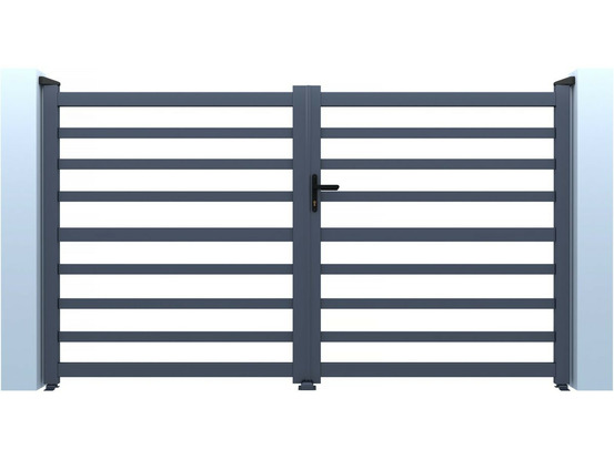 Portail aluminium ajouré