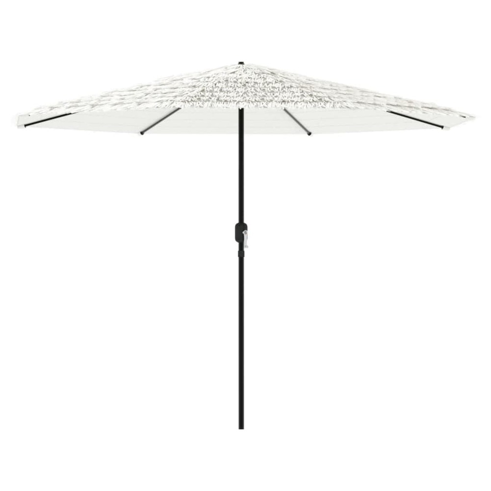 Parasol de jardin avec mât en acier blanc 388x388x248 cm