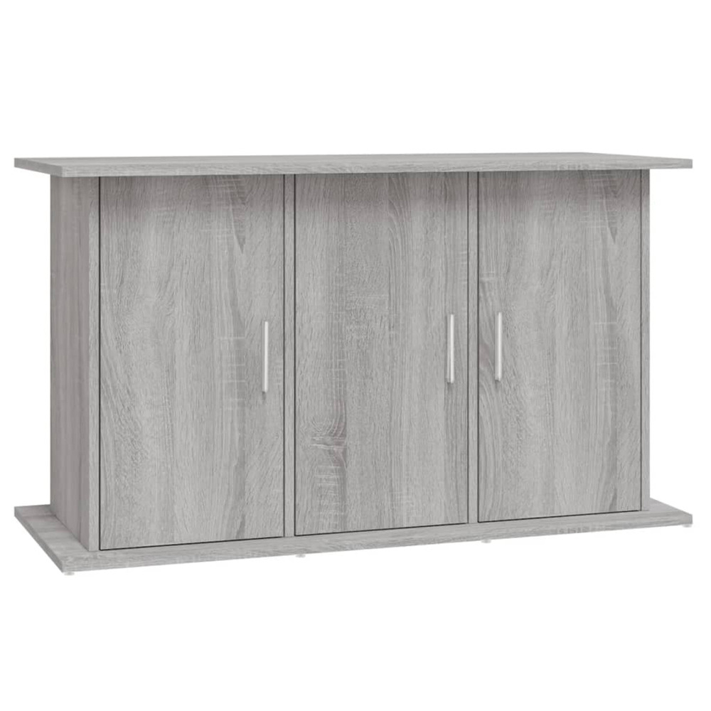 Support pour aquarium sonoma gris 101x41x58cm bois d'ingénierie