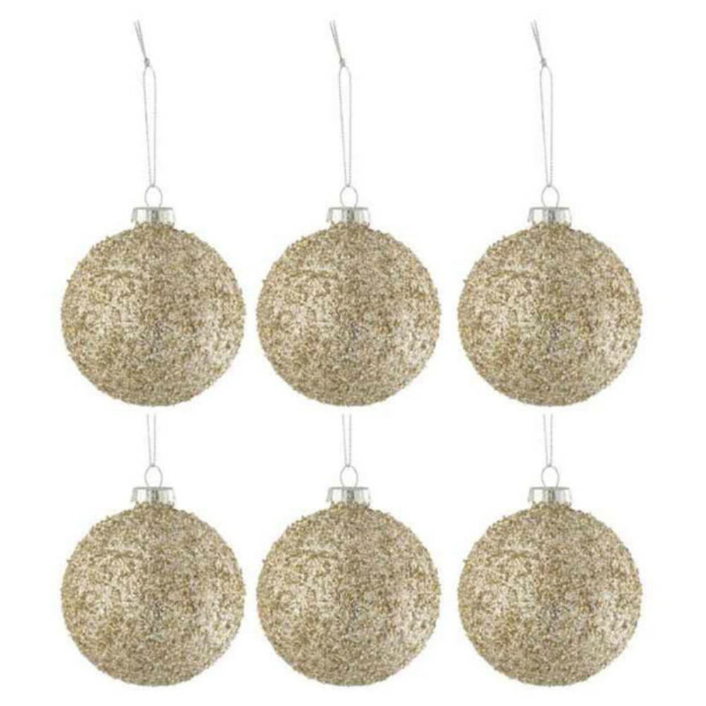 Lot de 6 boules de noël 