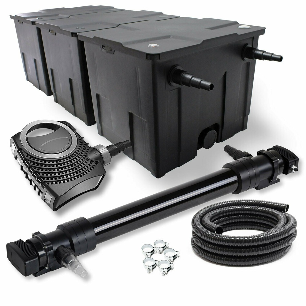Kit set de filtration 72 watts pompe 12000 litres par heure tuyau 10 m