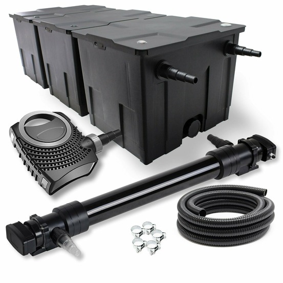 Kit set de filtration 72 watts pompe 12000 litres par heure tuyau 10 m
