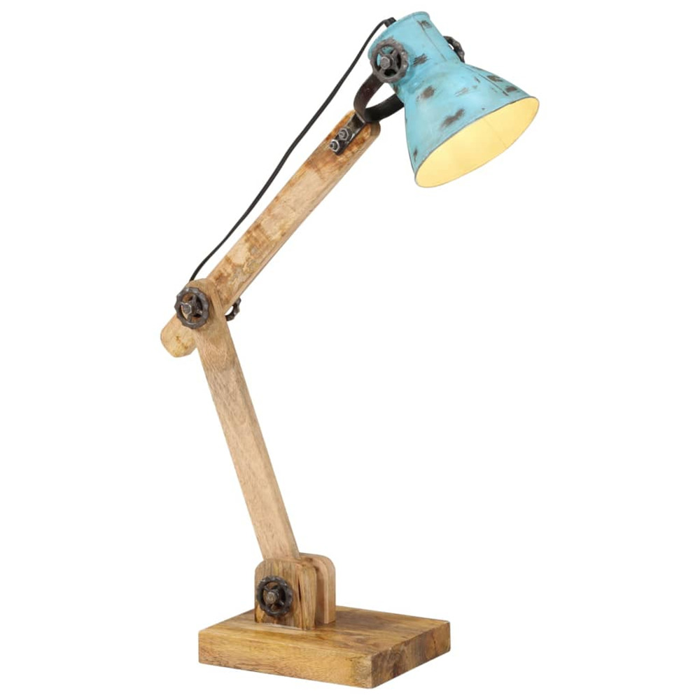 Lampe de bureau 25 w bleu délavé 23x18x96 cm e27