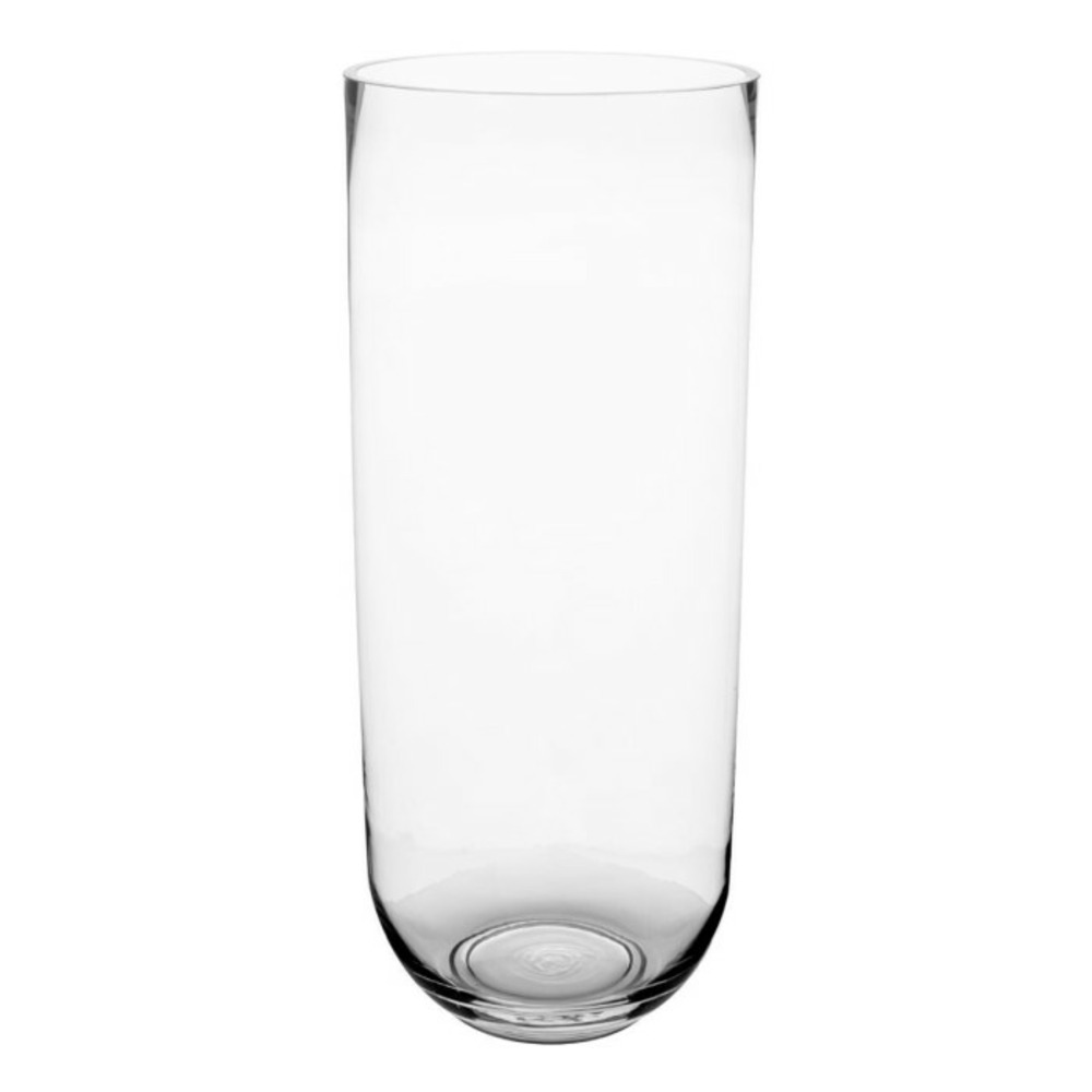 Vase cylindrique bombé 50cm transparent