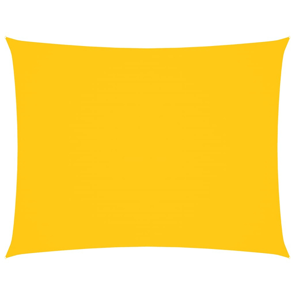 Voile de parasol tissu oxford rectangulaire 6x8 m jaune