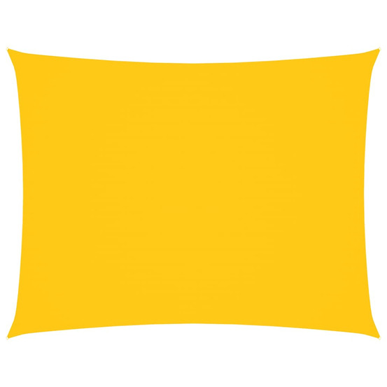 Voile de parasol tissu oxford rectangulaire 6x8 m jaune