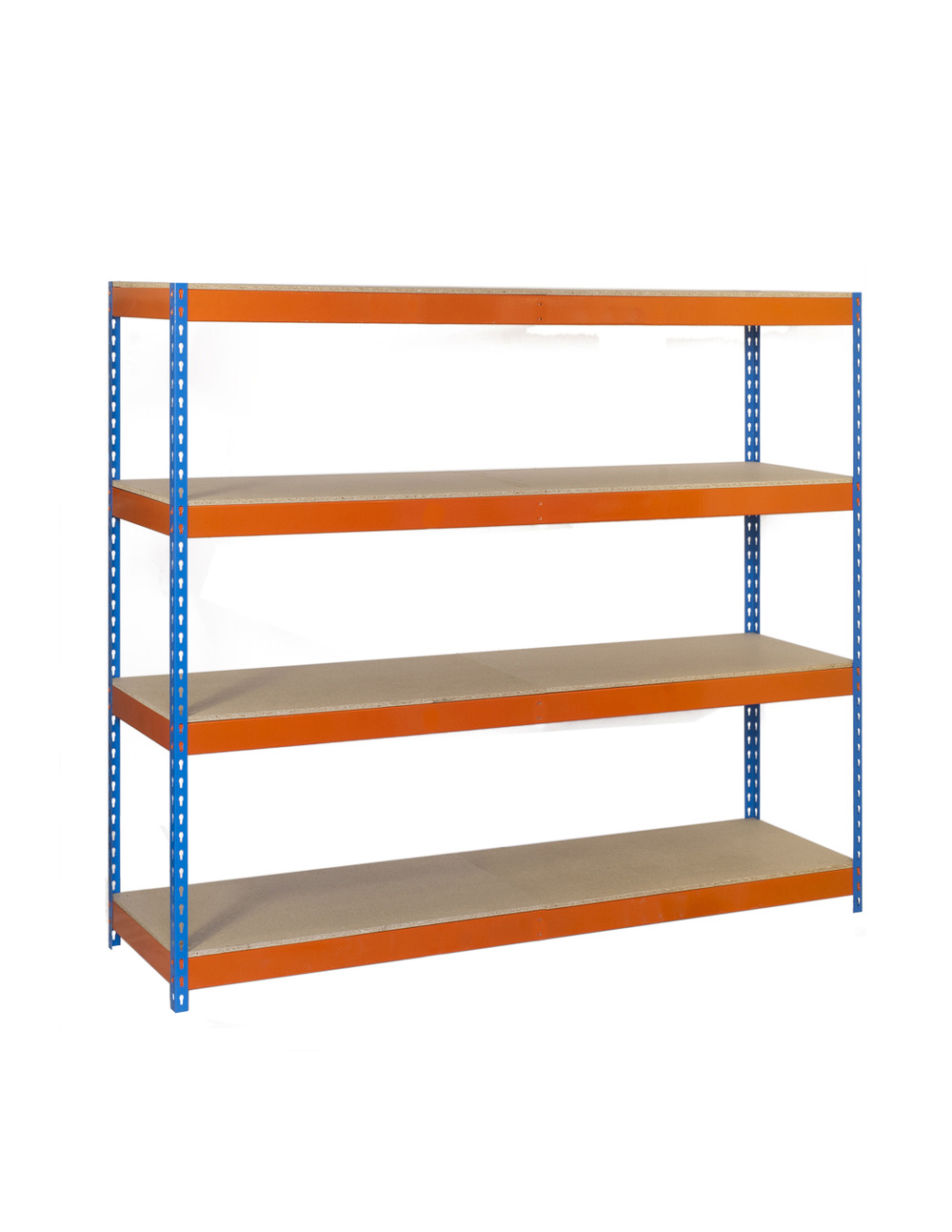 Etagère sans vis simonforte 2109-4 chipboard bleu/orang/bois bleu/orange/bois 2000x2100x900 - simonrack