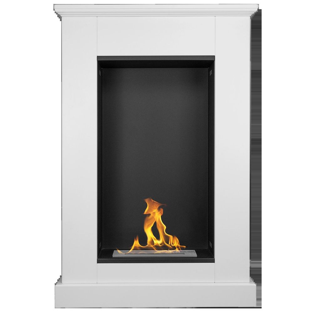 Cheminée bioéthanol sur pied pula mini premium 101,5 x 71 x 20,5 cm blanc mat5902730353942