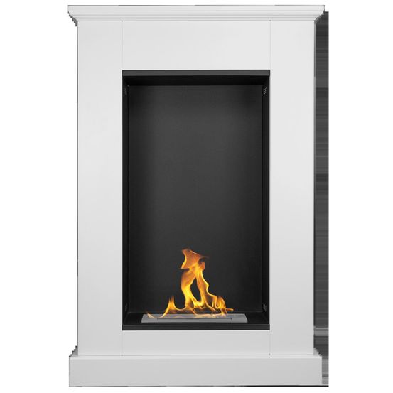 Cheminée bioéthanol sur pied pula mini premium 101,5 x 71 x 20,5 cm blanc mat5902730353942