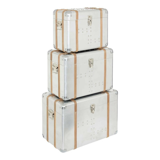 Lot de 3 malles de rangement