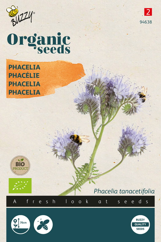 Buzzy organic phacelia (bio) - ca. 0,5 gr (livraison gratuite)