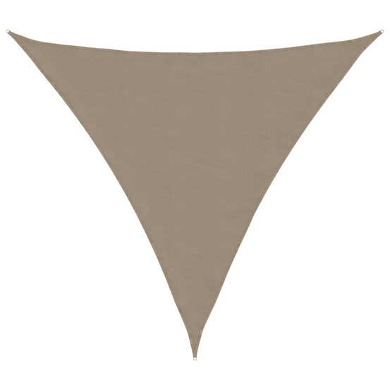 Voile de parasol tissu oxford triangulaire 3x3x3 m taupe