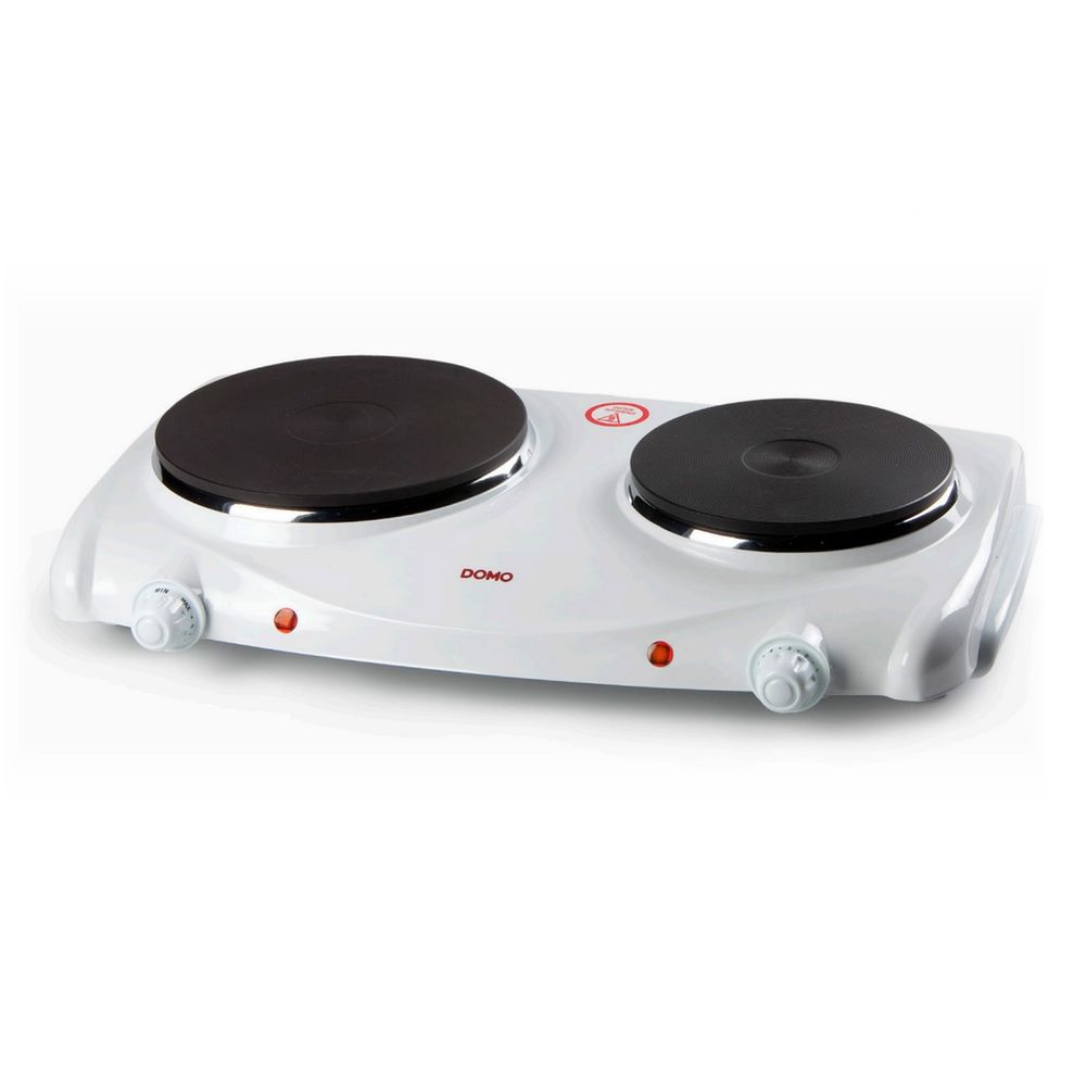 Réchaud électrique 2 feux 2500w blanc - do310kp