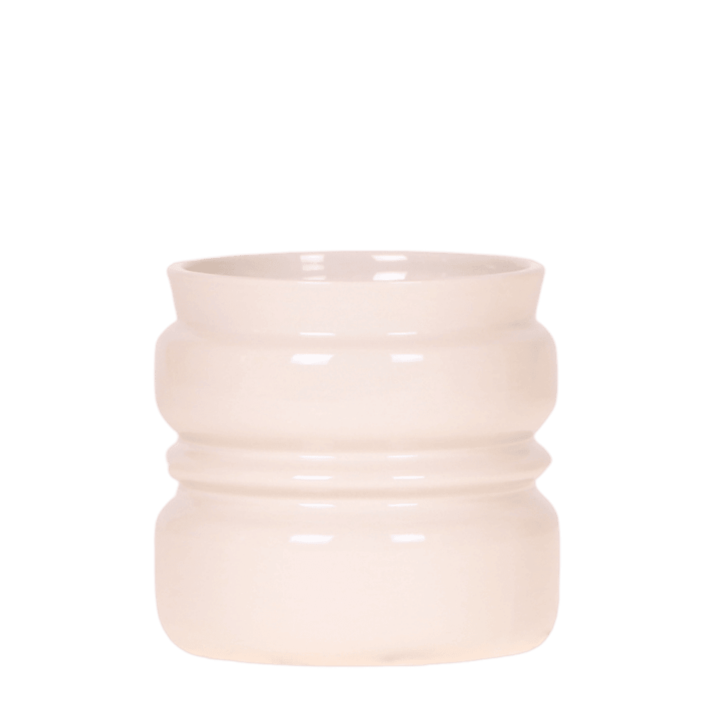 Cache-pot noma blanc - ø9 cm x h10,5 cm