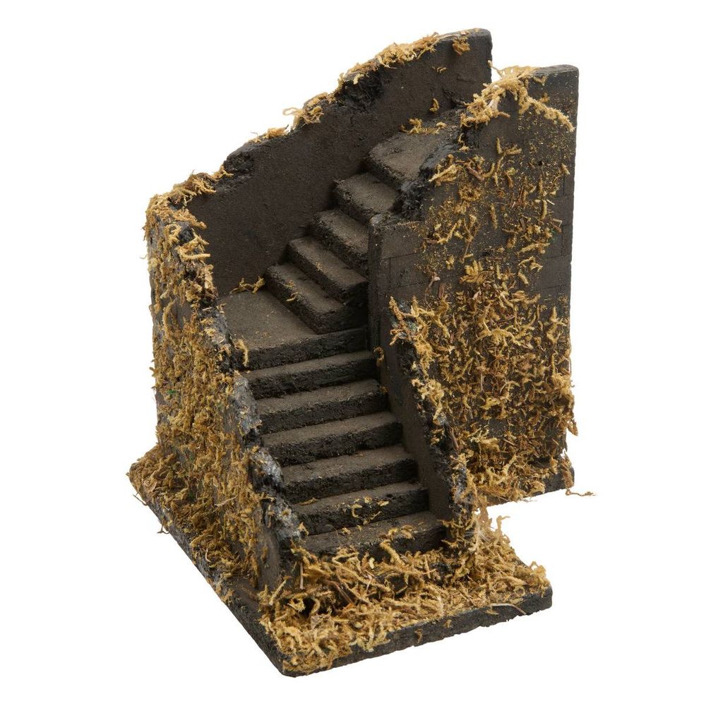 Escalier de crèche de noël scala h. 14 cm