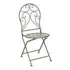 Mica decorations chaise de salle à manger tierra - 40x40x45 cm - le fer - vert