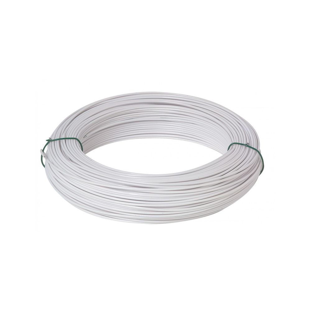 Fil de tension galvanisé plastifie blanc 2mm - 25m