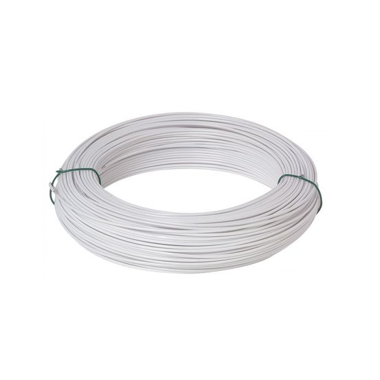 Fil de tension galvanisé plastifie blanc 2mm - 25m
