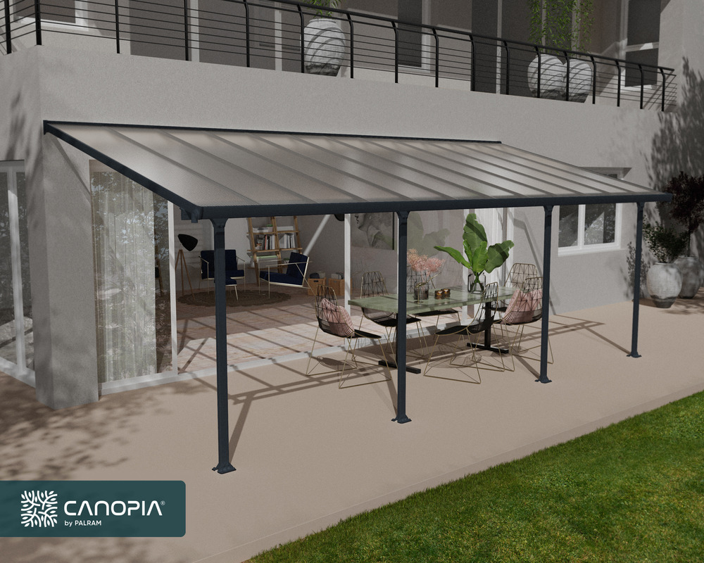 Canopia pergola feria gris