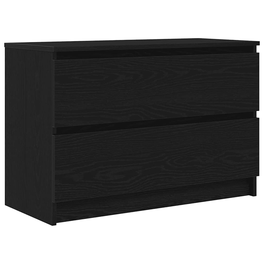 Meuble tv noir 80x35x54 cm bois d'ingénierie