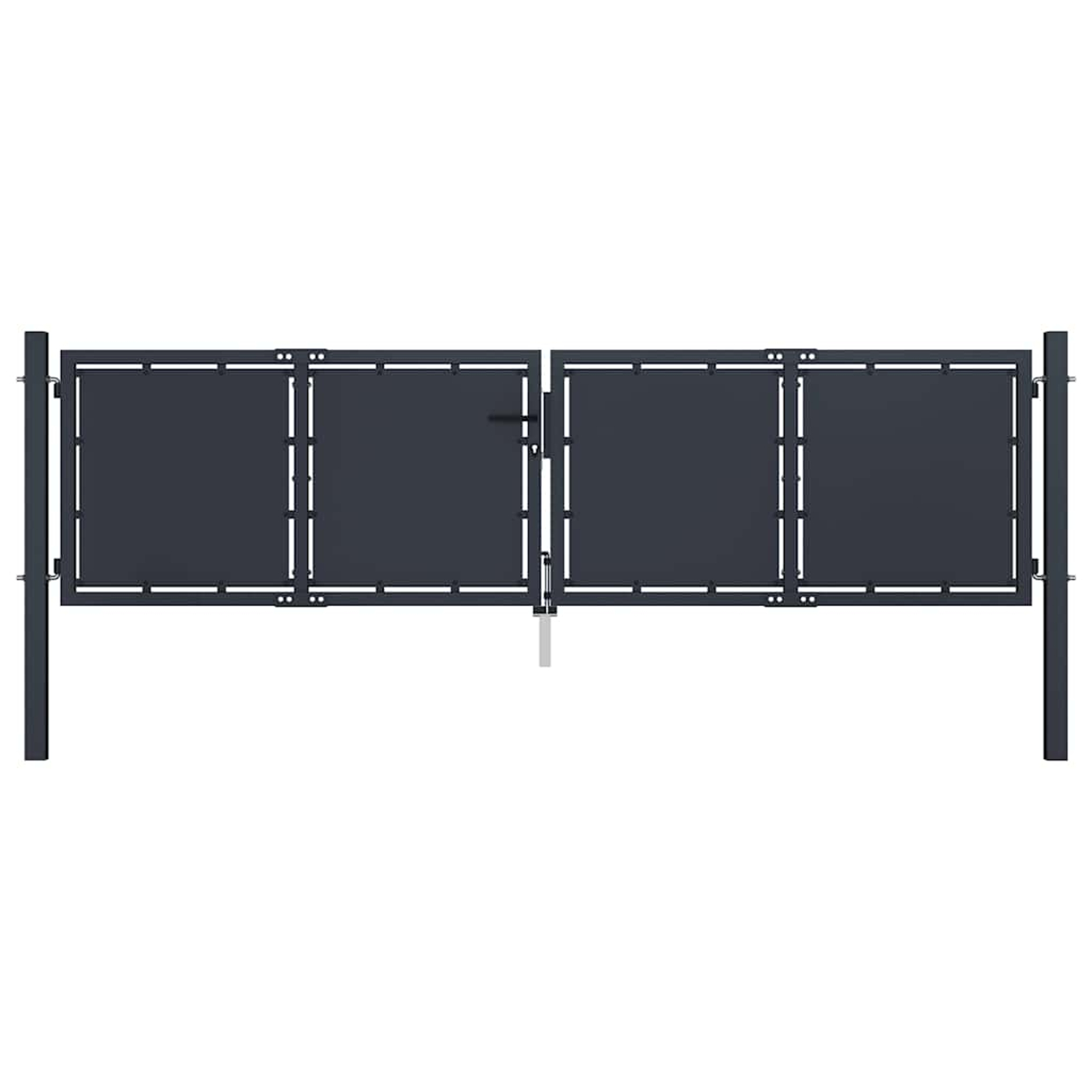 Portail de jardin en acier 300x100 cm anthracite