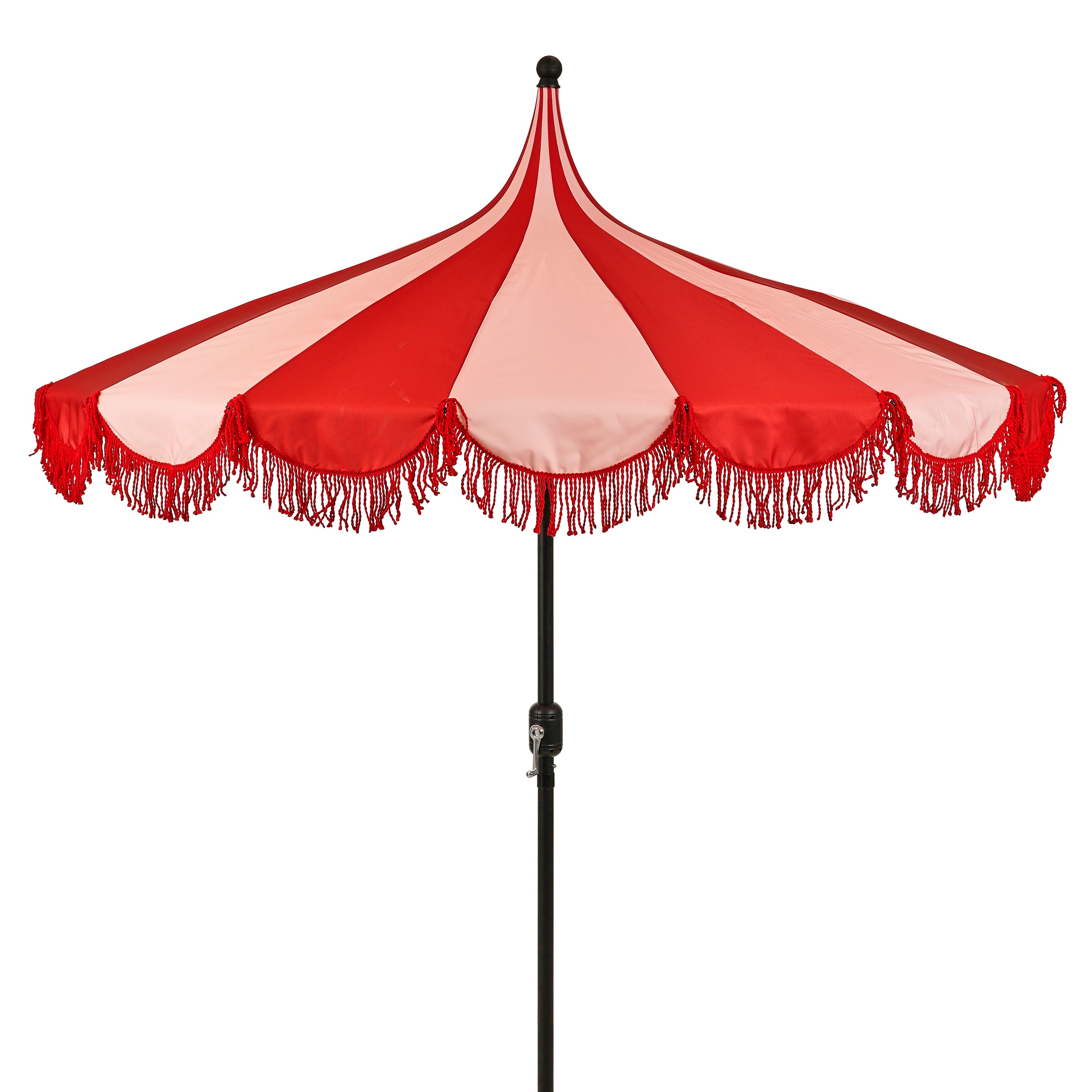 Mica decorations kim parasol rayé avec sac de transport - protection solaire 238 x ø235 cm - parasol plage jardin ou balcon -