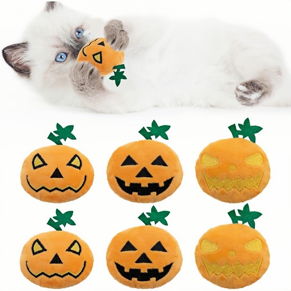 Lot de jouets - halloween, en forme de citrouille, en peluche