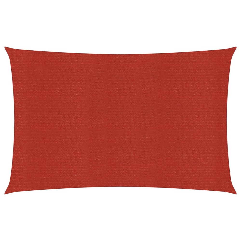 Voile toile d'ombrage parasol 160 g/m² pehd 2,5 x 4 m rouge