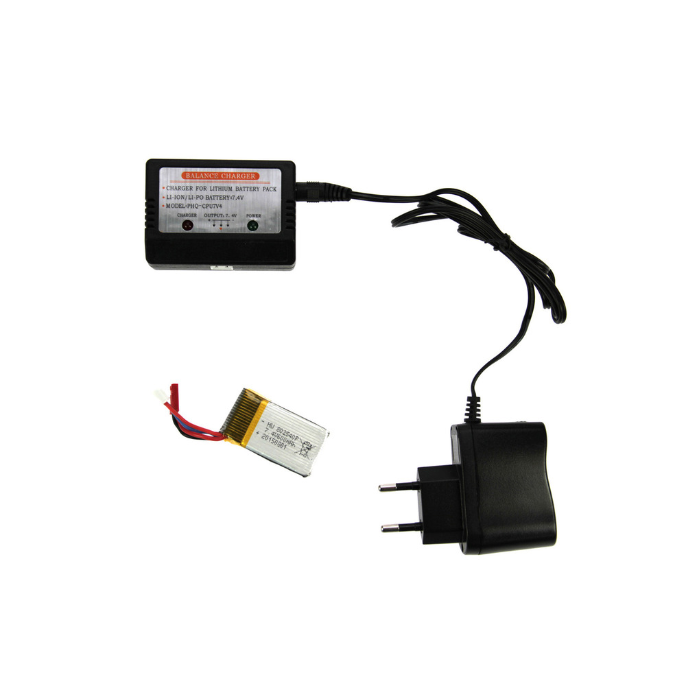 Kit de chargement pour drone - lipo 7.4v/600mah