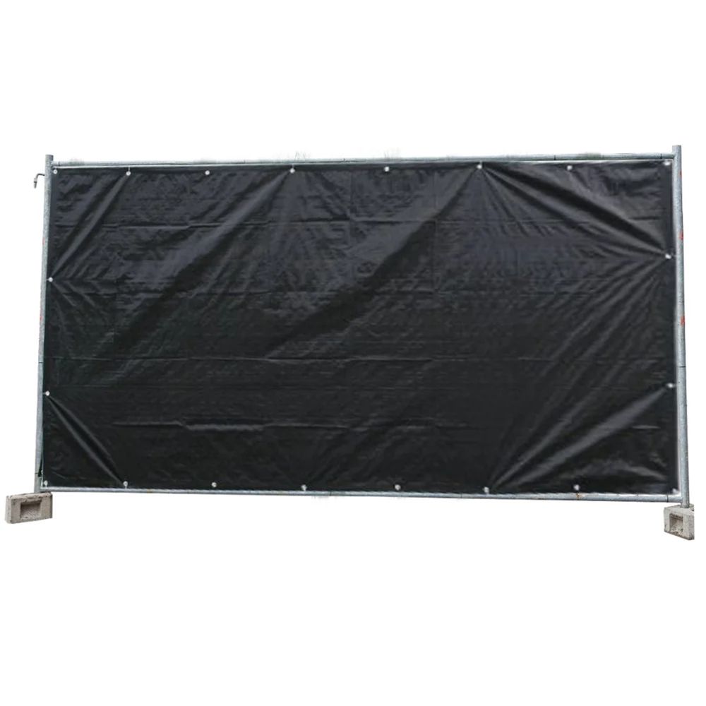 Bâche de chantier noire 160g/m² - 1,76m x 3,41m, lot de 10