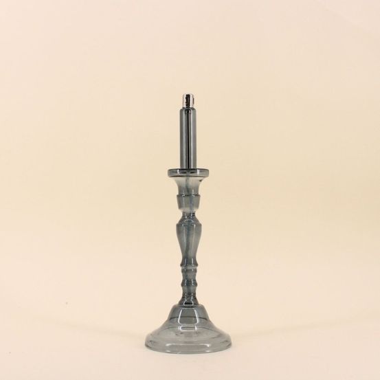 Lampe à huile chandelier en verre soufflé 34cm
