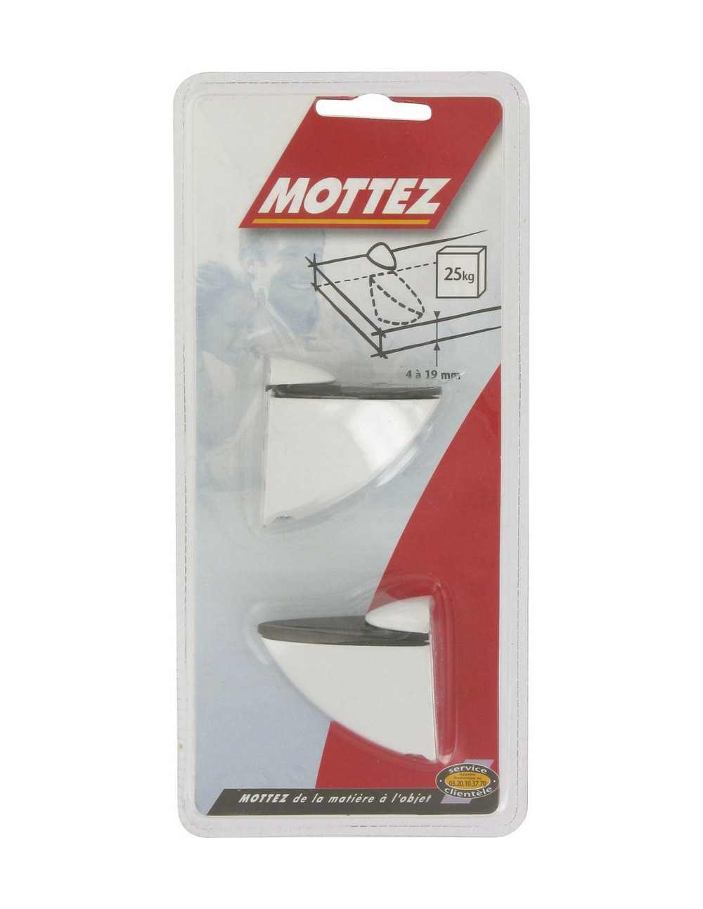 Equerre crocodile – blanc