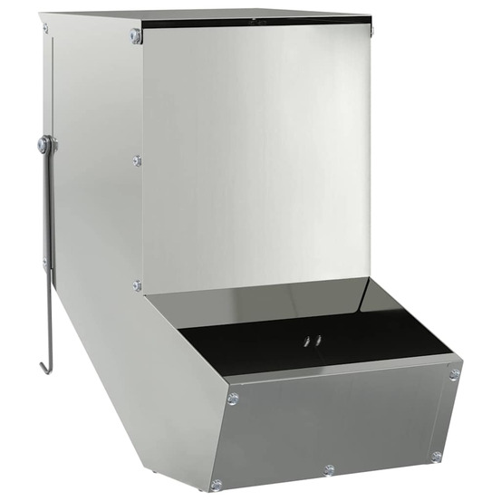 Distributeur pour lapins argent 17,5 x 26 x 28,5 cm