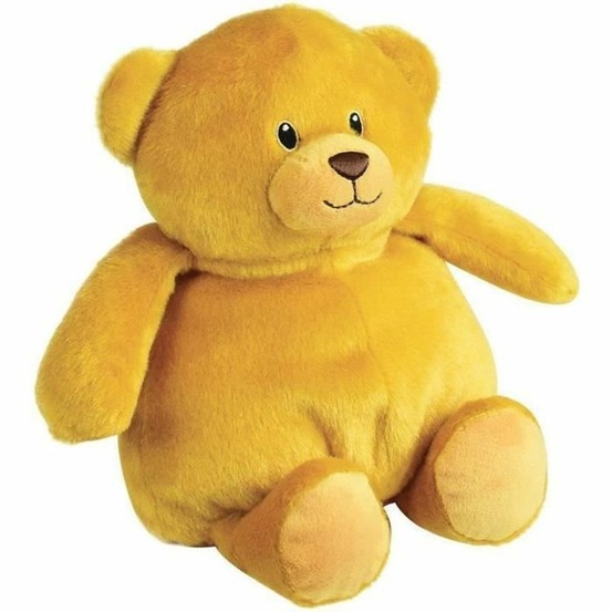 Peluche bouillotte ours - a chauffer au micro-ondes micro perles d'argile 19 cm