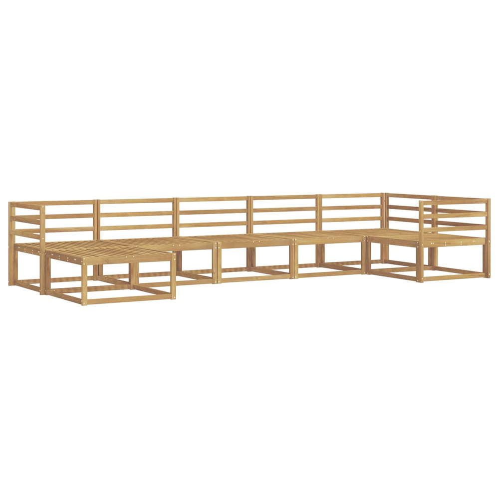 Ensemble de canapés d'extérieur 7 pcs blanc