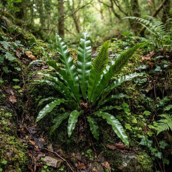 Fougère langue de cerf, asplenium lot de 5 godets
