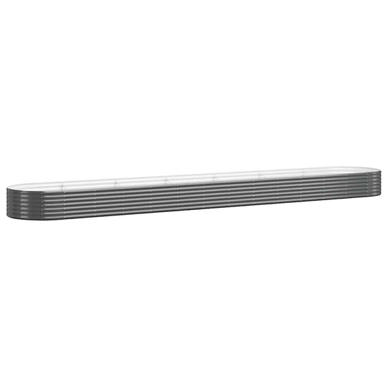 Lit surélevé de jardin acier galvanisé anthracite