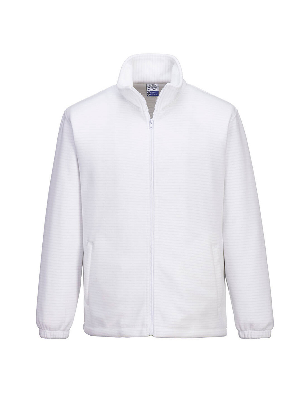 Polaire antistatique esd - taille xs - blanc - portwest