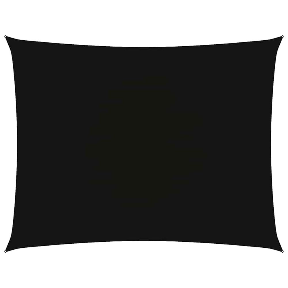 Voile de parasol tissu oxford rectangulaire 6x7 m noir