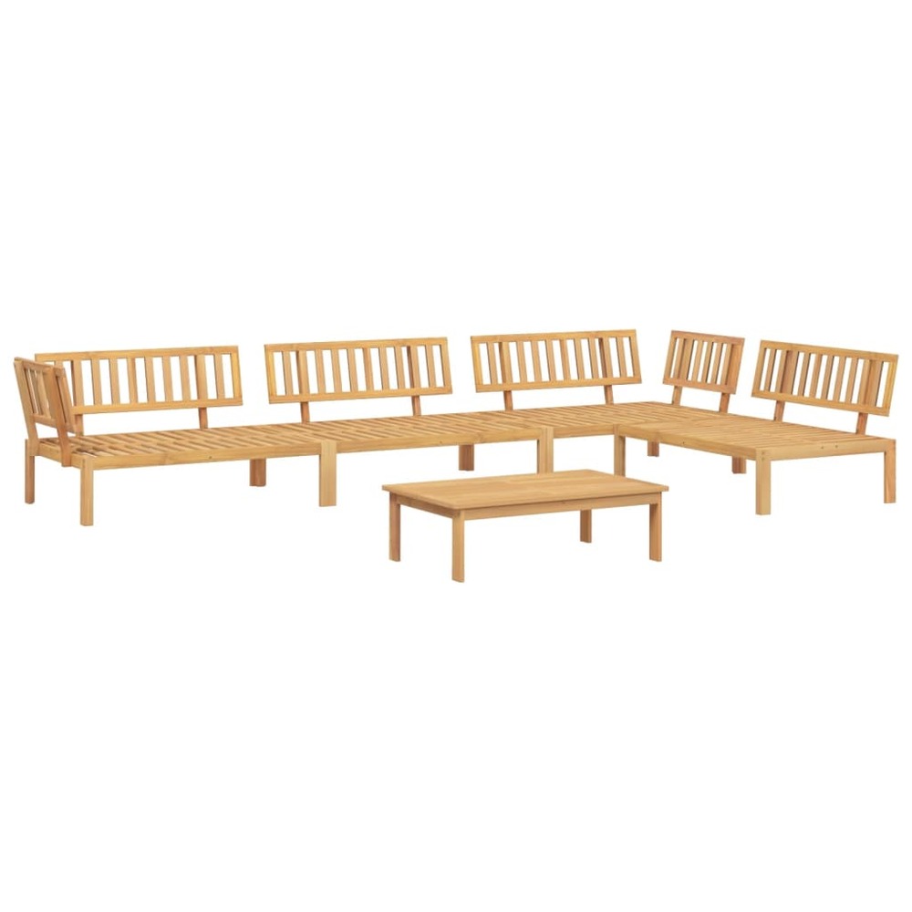 Salon palette de jardin 5 pcs bois d'acacia massif
