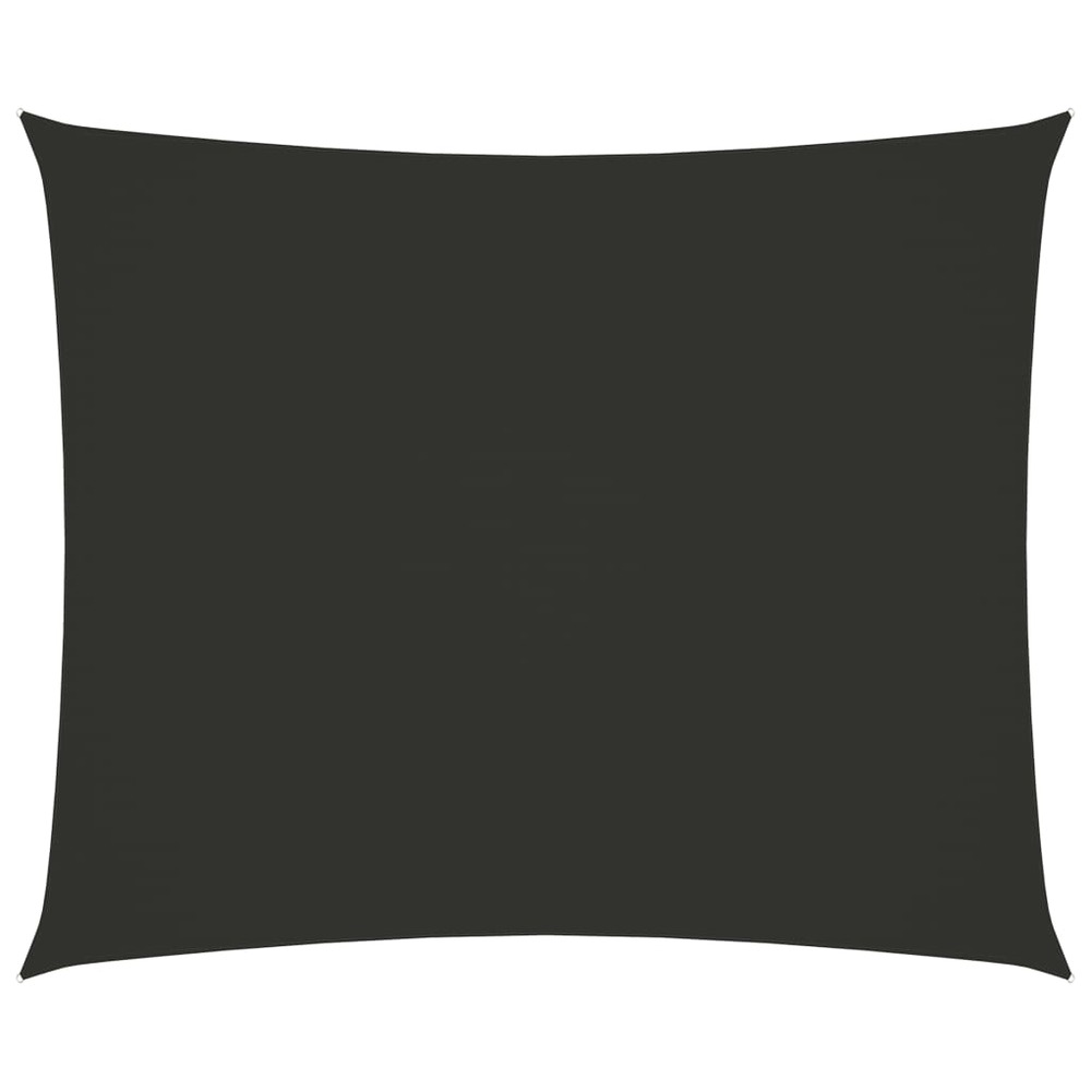 Voile toile d'ombrage parasol tissu oxford rectangulaire 3 x 4 m anthracite