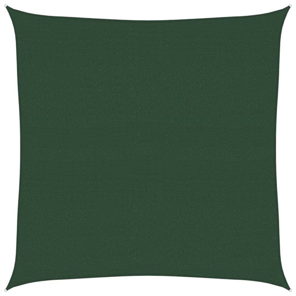 Voile d'ombrage 160 g/m² vert foncé 5x5 m pehd