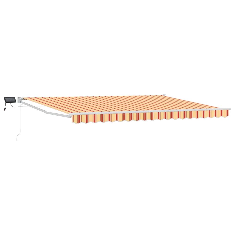 Store rétractable manuel avec leds multicolore 5 x 3 m