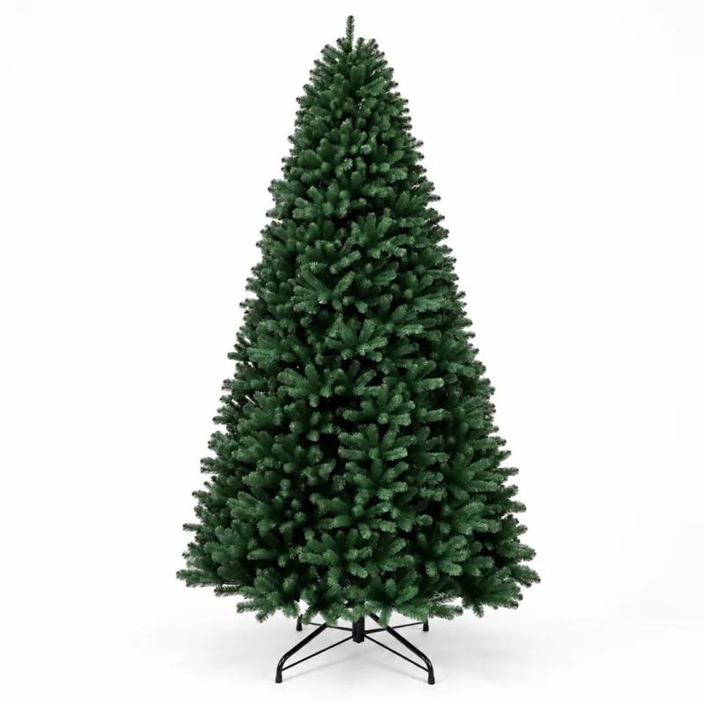 Sapin de noël artificiel vert 240 cm - 3300 branches pvc m1 anti-feu