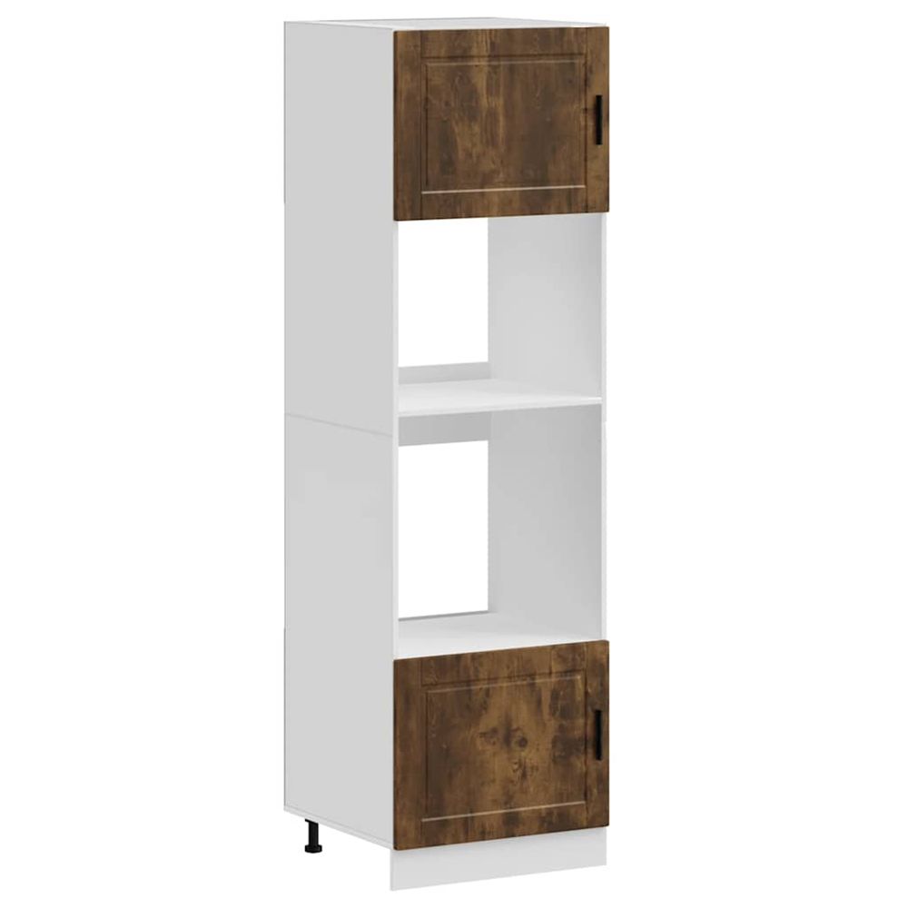 Armoires de four 2 pcs porto chêne fumé bois d'ingénierie