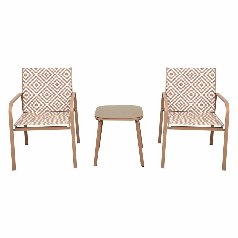 Salon de jardin en aluminium et texaline 2 places mexico