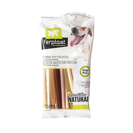 Goodbite natural stick jouet baton pour l'hygiène dentaire, saveurs mixtes, chien moyen-petit (5-25 kg), naturel, 20 pièces de 9g