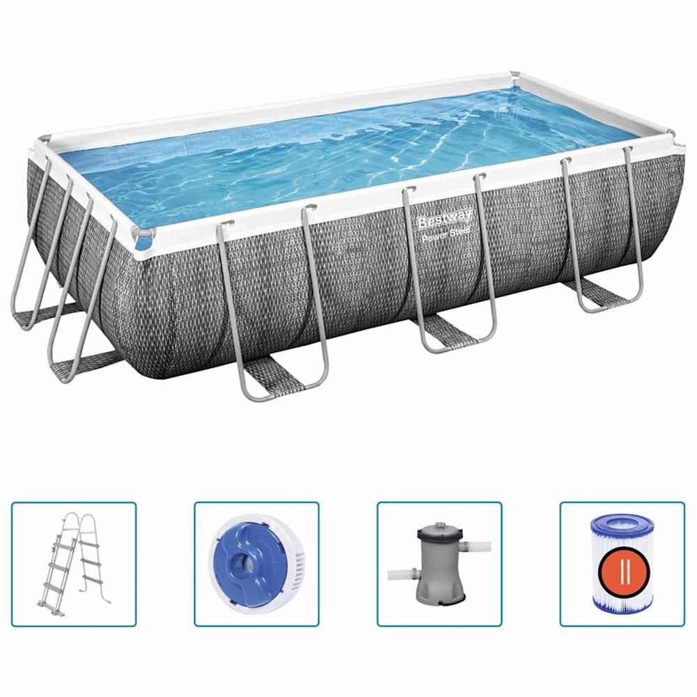 Ensemble de piscine power steel 404x201x100 cm