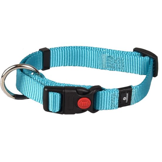 Collier ziggi turquoise 30 -45 cm 15 mm taille s pour chien