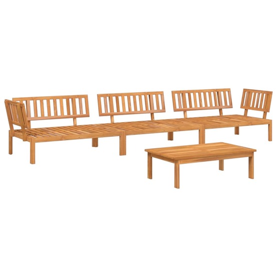 Salon palette de jardin 4 pcs bois d'acacia massif